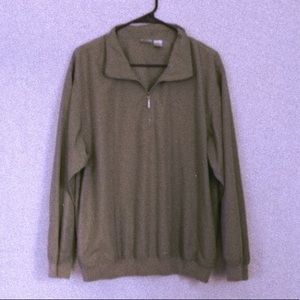 Army Green IZOD QuarterZip Windbreaker